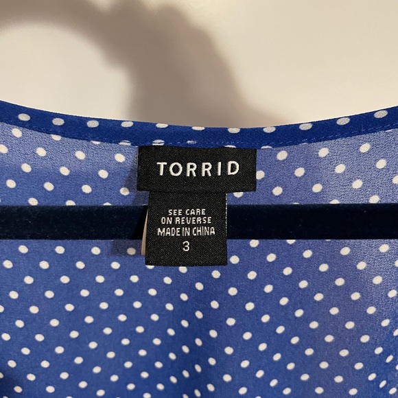 Blue/White Polka Dot Top - Picture 3 of 3